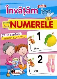 Invatam prin joc numerele +3ani. Carti de joc educative (Aramis)
