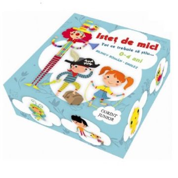 ISTET DE MIC! Tot ce trebuie sa stiu ..., cutie cu 5 carticele, bilingv roman-englez