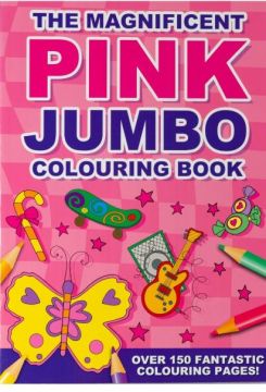 The Magnificent Pink Jumbo Coloring Book, Marea carte de colorat- Roz (3039/PIJC)