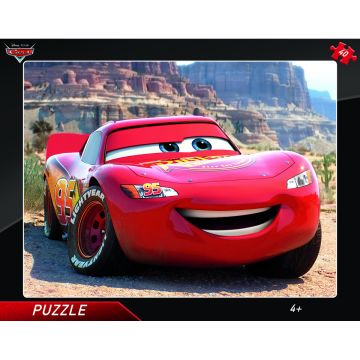 Dino Toys Puzzle cu rama - Fulger McQueen (25 piese)