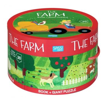 Puzzle (30 piese) cu carte - Ferma-SASSI