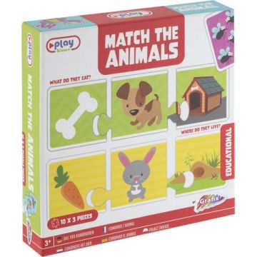 Grafix  Joc de potrivire - Invat animalutele