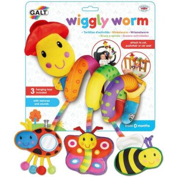 Jucarie pentru patut si carucior Wiggly Worm