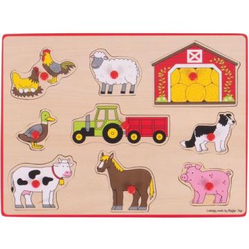 Puzzle din lemn incastru - Ferma