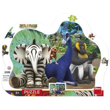 Puzzle cu rama - Zafari (25 piese)