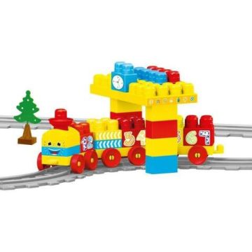 Set de constructii cu trenulet - 58 piese