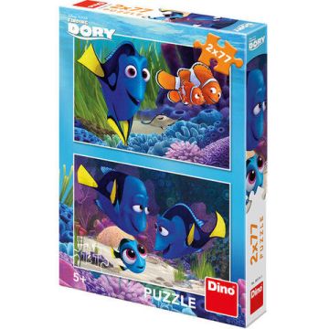 Puzzle 2 in 1 - Gasirea lui Dory (77 piese)