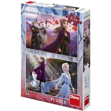 Puzzle 2 in 1 - Frozen II (77 piese)