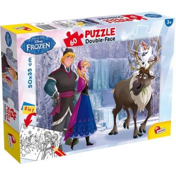 Puzzle de colorat - Regatul de gheata (60 piese)