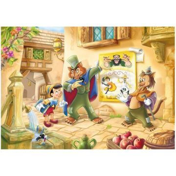 Puzzle de colorat maxi - Pinocchio (35 piese)