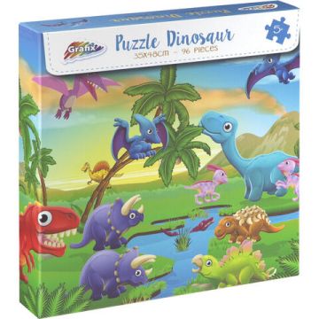 Puzzle cu dinozauri (96 piese)
