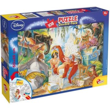 Puzzle de colorat - Cartea junglei (108 piese)