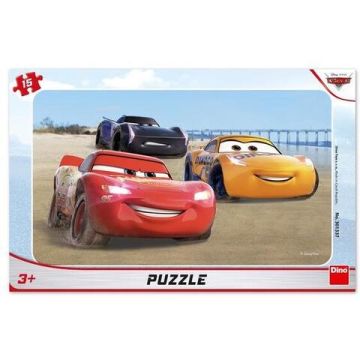 Puzzle Cars 3 - Cursa cu peripetii (15 piese)