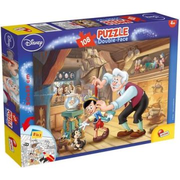 Puzzle de colorat - Pinocchio (108 piese)