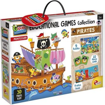 Joc Montessori - Corabia piratilor 3D