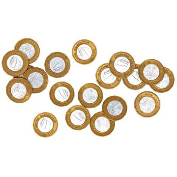 Set de monede de jucarie (1 lira sterlina)