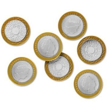 Set de monede de jucarie (2 lire sterline)