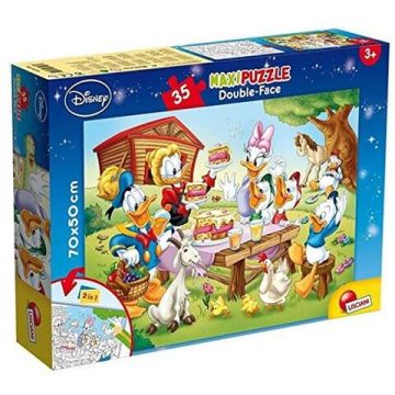 Puzzle de colorat - Familia Donald Duck (35 piese)