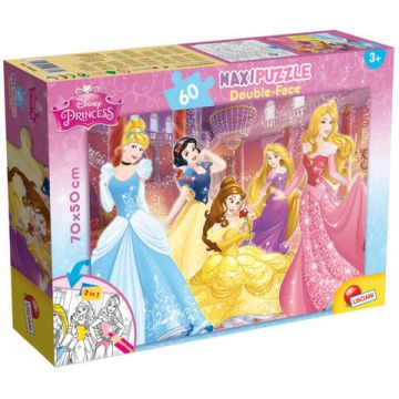 Puzzle de colorat maxi - Printese jucause (60 piese)