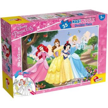 Puzzle de colorat maxi - Printese vesele (35 piese)