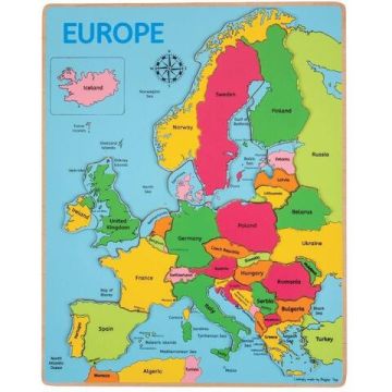 Puzzle incastru harta Europei