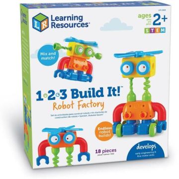 Hai sa construim - 1, 2, 3 Robotel colorat