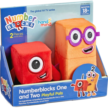 Set mascote din plus Numberblocks - Unu & Doi 