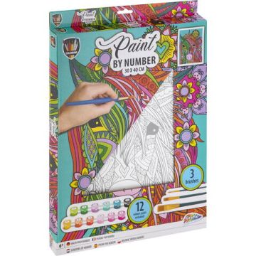 Tablou pictez pe numere - Unicorn