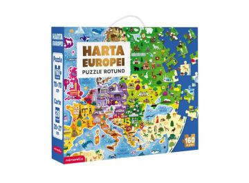 Joc educativ - Puzzle Mimorello - Harta europei - Editura Kreativ