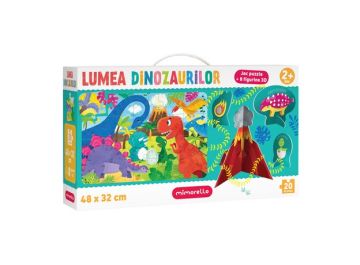 Joc educativ Mimorello - Puzzle luuung - Lumea dinozaurilor