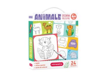Joc educativ Mimorello - Animale - Desenam pas cu pas