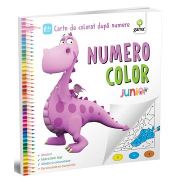 NumeroColor • Junior Plus- CARTE DE COLORAT DUPA NUMERE (GAMA)