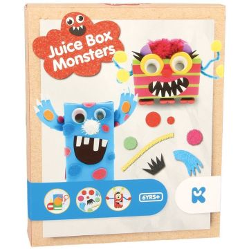 Keycraft Set de creatie - Cutie de suc cu monstruleti