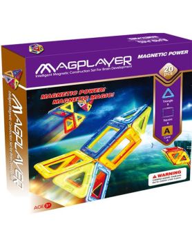 MAGPLAYER Joc de constructie magnetic - 20 piese 
