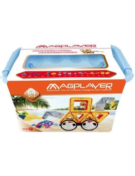 MAGPLAYER Joc de constructie magnetic - 64 piese