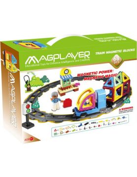 MAGPLAYER Joc de constructie magnetic - 68 piese 