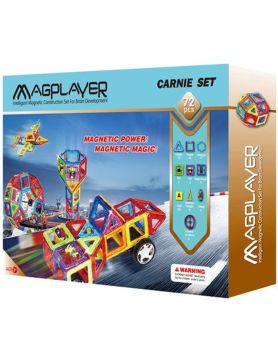 MAGPLAYER Joc de constructie magnetic - 72 piese