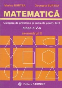 Matematica. Clasa a V-a. Semestrul II (Culegere de probleme si subiecte pentru teza)