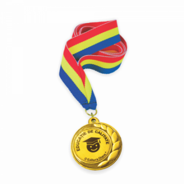 Medalie cu snur tricolor