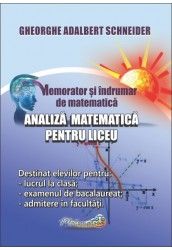 Memorator si indrumar de matematica analiza matematica pentru liceu (Hyperion)