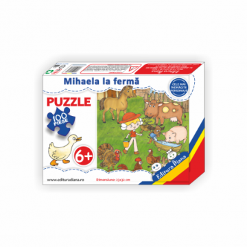 Puzzle - Mihaela la ferma - 100 piese