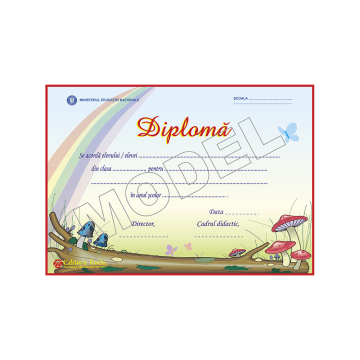Diploma scolara personalizabila Taida - model 60