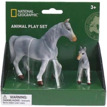 National Geographic Set 2 figurine - Cal gri si manz
