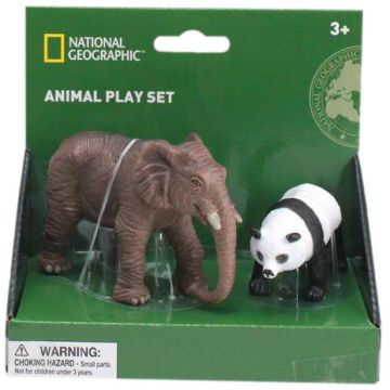 National Geographic Set 2 figurine - Elefant si Urs Panda 