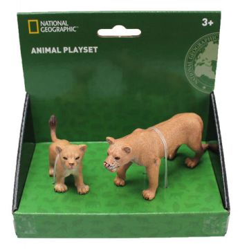 National Geographic Set 2 figurine - Leoaica si puiul
