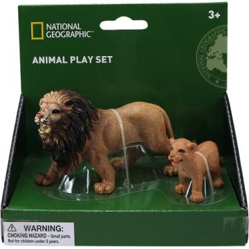 National Geographic Set 2 figurine - Leul si puiul