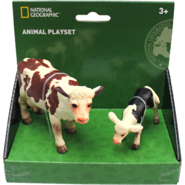 National Geographic Set 2 figurine - Vacuta si vitel