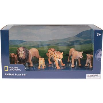 National Geographic Set 6 figurine - Lei si Leoparzi