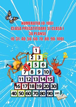 Numeratia (0-100) - Clasa pregatitoare si clasa I - 38 planse