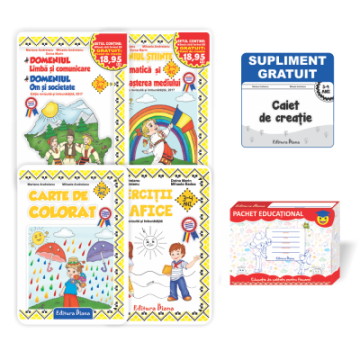 Pachet 2017 B5 3-4 ANI (SET+Carte de colorat+CREIONEL+CUTIE)